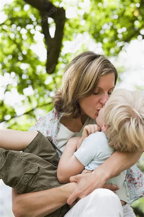 Is it normal for a mother to kiss her son?
