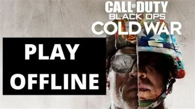 How to play cold war offline on xbox?