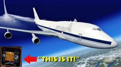 What is the cruising speed of a 747 in flight simulator?