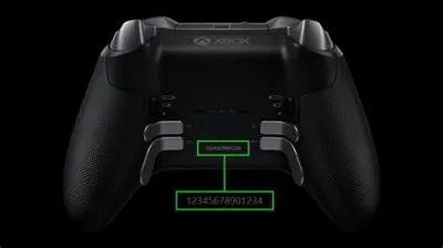 Do xbox elite controllers have serial numbers?