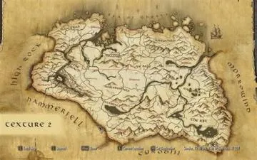 How do i follow the map in skyrim?