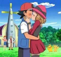 Who kissed ash in pokémon xy?