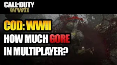 Can you turn off blood and gore in call of duty ww2?
