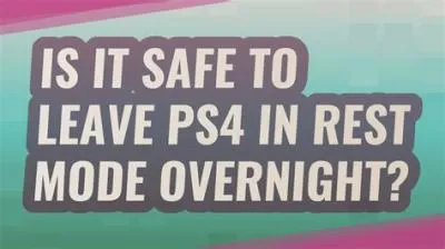 Can i leave ps4 on overnight?