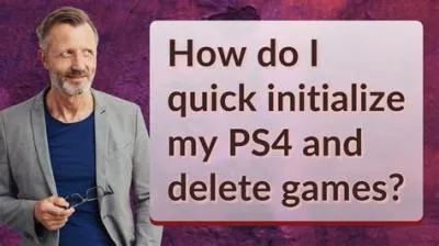 What is the difference between quick and full initialize ps4?