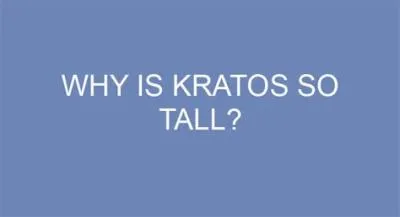 How tall is kratos so?