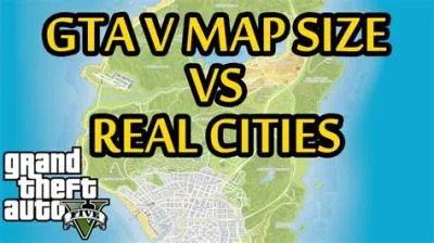 How big is gta v map compared to real life?