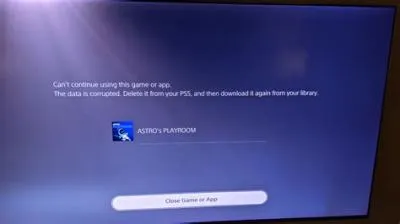 What is error code ce 118446 4 on ps5?