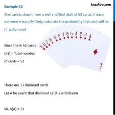 What is a probability of getting a spade or a from a well shuffled 52 cards?