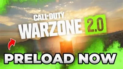 Can i preload warzone 2?