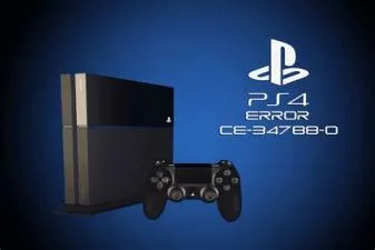 What does ce 34788 0 mean on ps4?