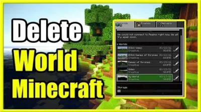 Does deleting minecraft delete your worlds?