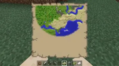How do you open a map in minecraft?