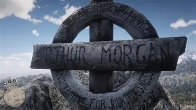 What does arthur morgans grave say?
