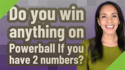 Does 2 numbers win anything?