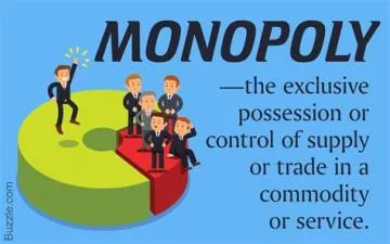 Why must a monopoly supply a good or service?