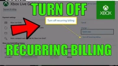 What happens if you turn off recurring billing on xbox?