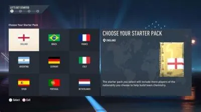 What country should i choose my starter pack fifa 22?