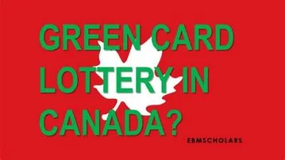 Can i apply for green card lottery from canada?