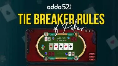 What is the tie breaker for 2 pair in poker?
