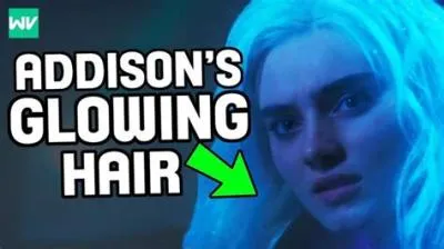 Why did addisons hair turn blue?