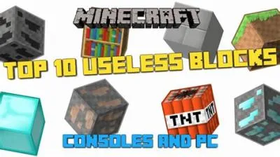 What is the useless block in minecraft?