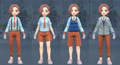 Can you wear clothes other than the uniform in pokemon violet?