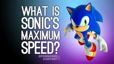 Is sonics top speed?