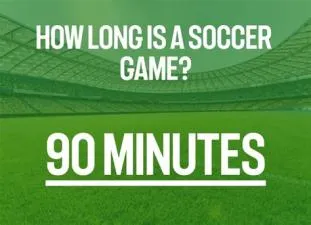 Is soccer 90 minutes long?