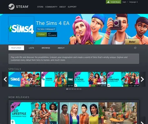 Can you get sims on steam?