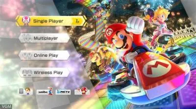 Is mario kart 8 deluxe single-player or multiplayer?