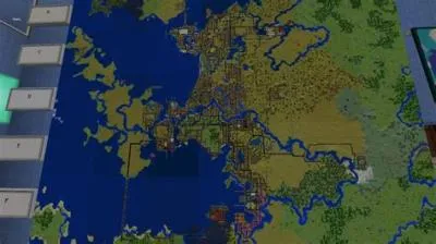 How big is a max level map in minecraft?