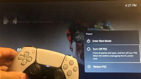 Why wont my ps5 turn off?