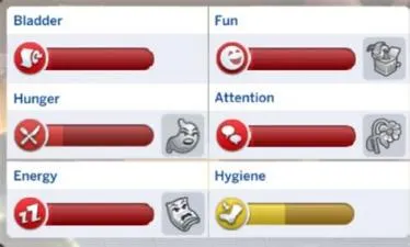 How do you get rid of the bar in sims 4?