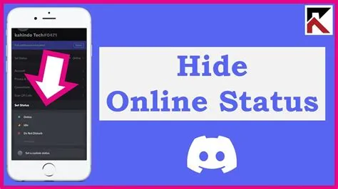 Can i hide my online status?