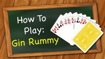 How do you play gin rummy alone?
