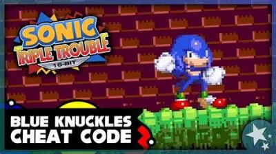 What is the cheat code for blue knuckles in sonic 3 and knuckles?