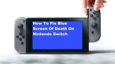 Is the nintendo switch blue screen of death fixable?