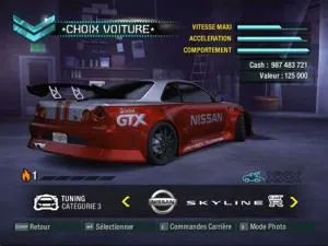 How to unlock r34 in nfs carbon?