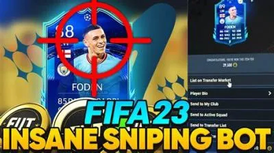 What is a sniping bot on fifa?