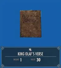 What to do with king olafs verse?