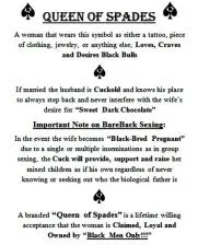 What does queen of spades explain?