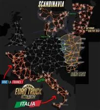 What size is the map in ets2?