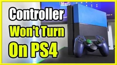 Why won t my ps4 controller turn on?