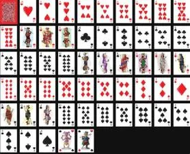How many red non face cards are in a deck of 52 cards?