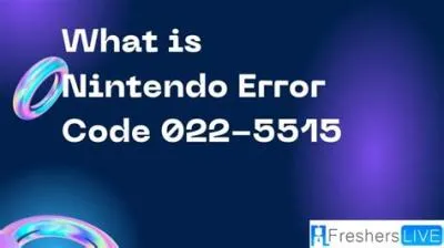 What is support nintendo error code 022 5515?