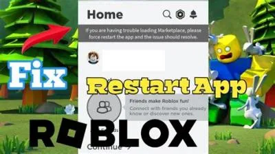 How do you restart roblox app?