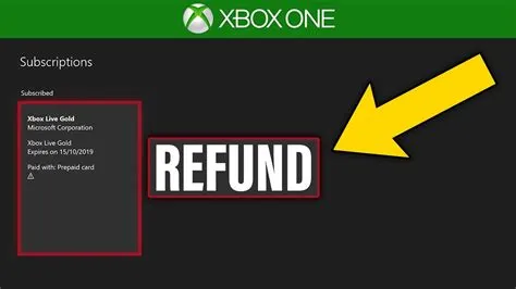Does microsoft give refunds on xbox?