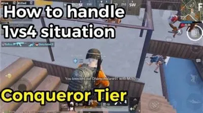 How do you handle 1 vs 4 situation in pubg?