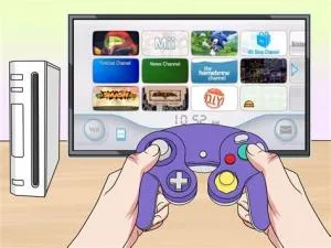 How do you start a gamecube game on wii without wii controller?